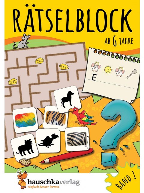 RÄTSELBLOCK AB 6 JAHRE, BD.1