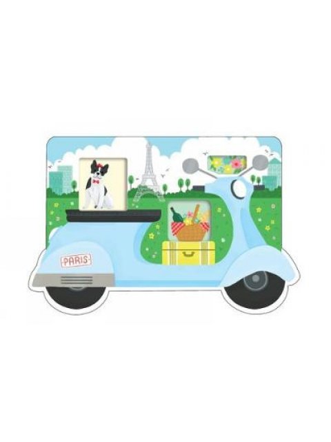 PARIS SCOOTER SHAPED COVER STICKY NOTES  PB