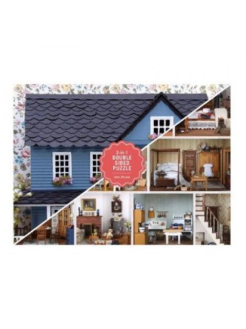 VINTAGE DOLLHOUSE 2-SIDED 500 PIECE PUZZLE  PB