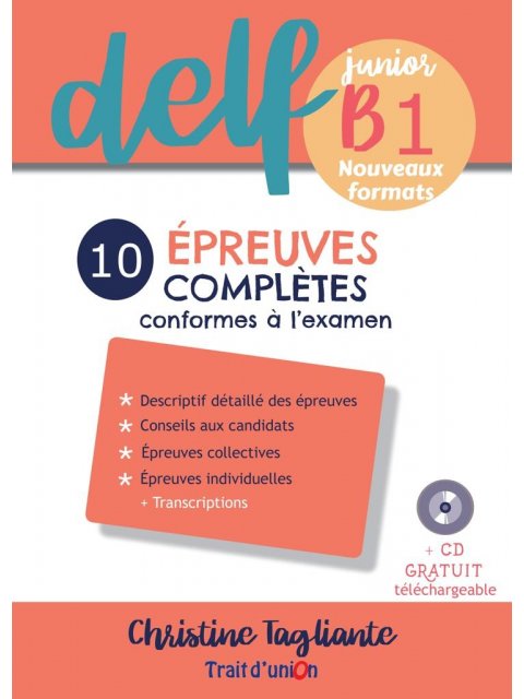 NOUVEAU DELF JUNIOR B1 10 EPREUVES COMPLETES