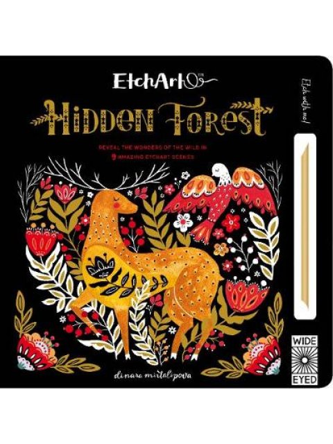 ETCHART : HIDDEN FOREST : REVEAL THE WONDERS OF THE WILD IN THE AMAZING ETCHART SCENES HC