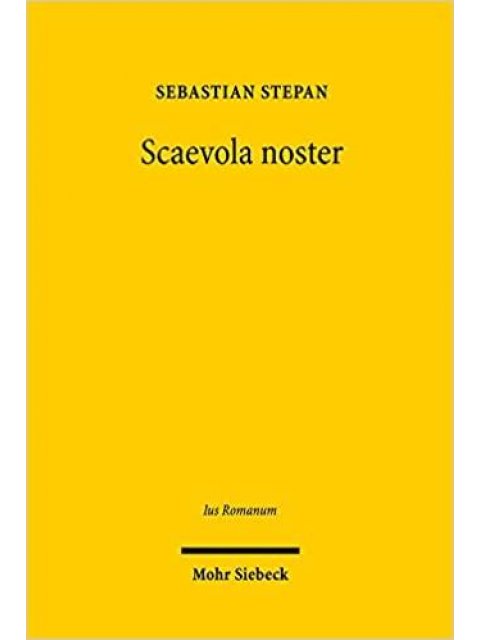 SCAEVOLA NOSTER SCHULGUT IN DEN 'LIBRI DISPUTATIONUM' DES CLAUDIUS TRYPHONINUS?