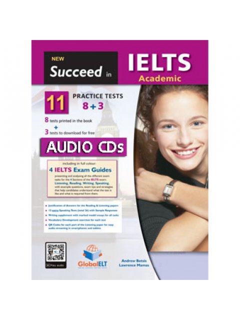 NEW SUCCEED IN IELTS ACADEMIC 11(8+3) PRACTICE TESTS CD CLASS