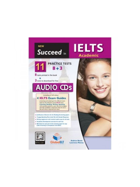 NEW SUCCEED IN IELTS ACADEMIC 11(8+3) PRACTICE TESTS MP3 CD