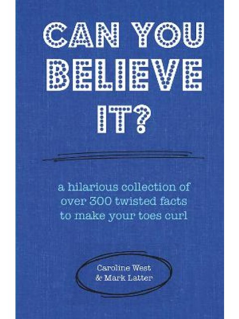 CAN YOU BELIEVE IT ?  HC