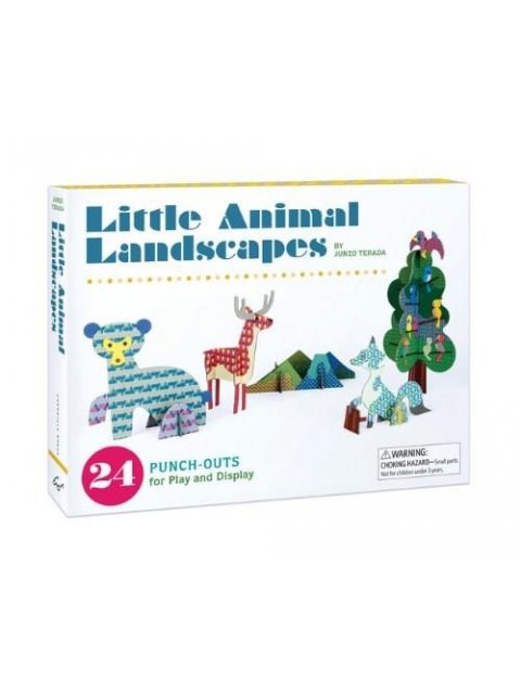 LITTLE ANIMAL LANDSCAPES 10 PUNCH-OUT SCENES FOR PLAY AND DISPLAY (NOTECARDS)