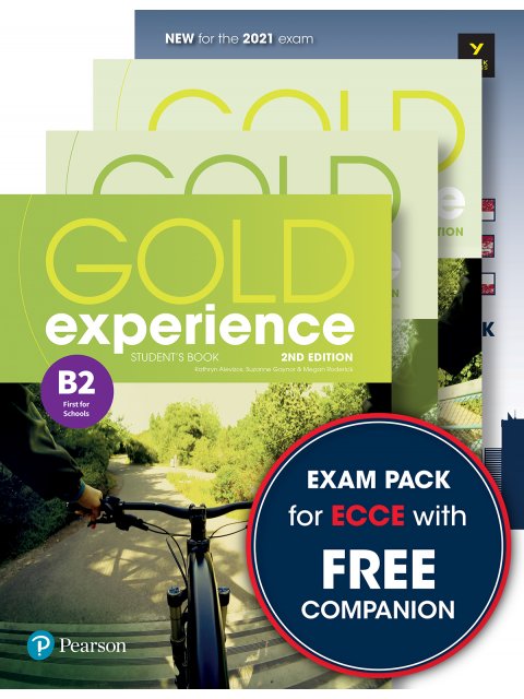 EXAM PACK ECCE: GOLD EXPERIENCE B2 SB WITH APP + WB + COMPANION + YORK EXAM SKILLS FOR ECCE