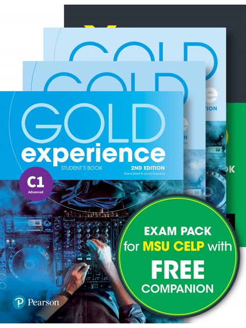 EXAM PACK MSU CELP: GOLD EXPERIENCE C1 SB WITH APP + WB + COMPANION + YORK PRACTICE TEST FOR MSU CEL