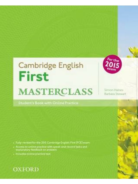 CAMBRIDGE ENGLISH FIRST MASTERCLASS SB (+ ONLINE PRACTICE TEST) N/E