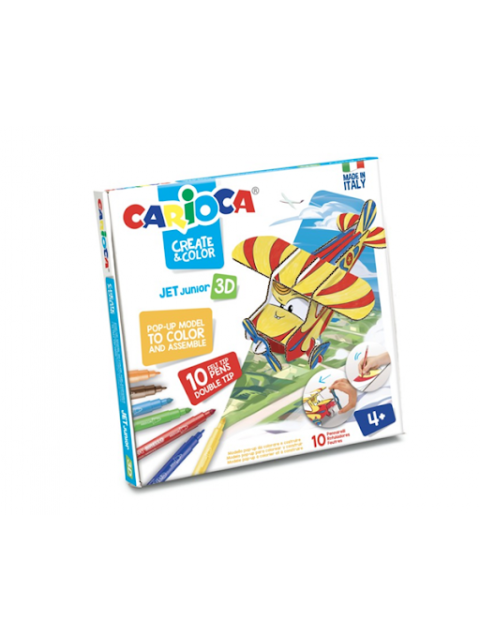 CARIOCA CREATE & COLOR JET JUNIOR 3D ΠΑΖΛ - ΣΕΤ ΖΩΓΡΑΦΙΚΗΣ