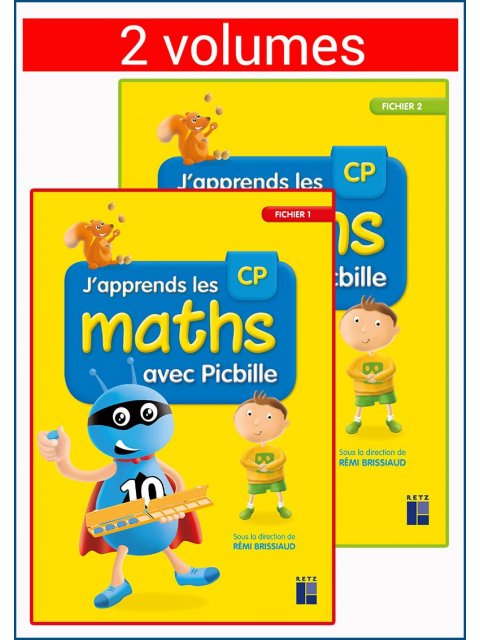 J'APPRENDS LES MATHS AVEC PICBILLE CP - 2 VOLUMES SOUS BLISTER	