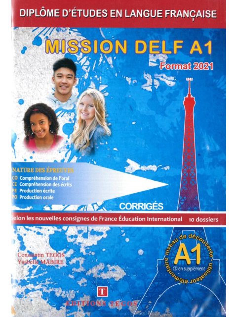MISSION DELF A1 CORRIGES + CD FORMAT 2021