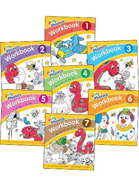 JOLLY PHONICS WORKBOOKS 1-7 : IN PRECURSIVE LETTERS (BRITISH ENGLISH EDITION)