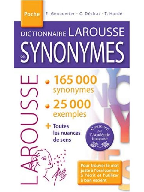 LAROUSSE DICTIONNAIRE POCHE SYNONYMES 2016 POCHE