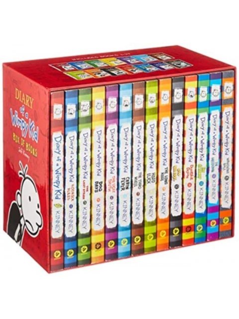 Diary of a Wimpy Kid Box of Books (1-14) (Export edition)