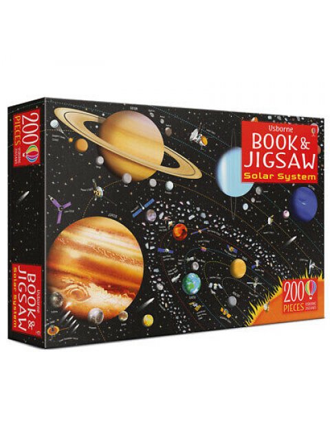 USBORNE BOOK AND JIGSAW THE SOLAR SYSTEM