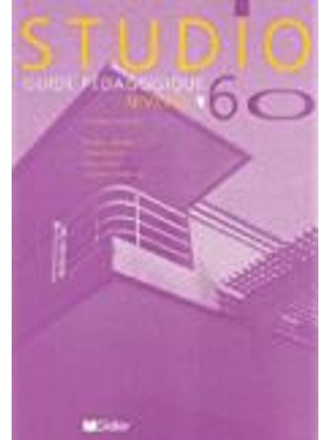 STUDIO 60 1 GUIDE PEDAGOGIQUE