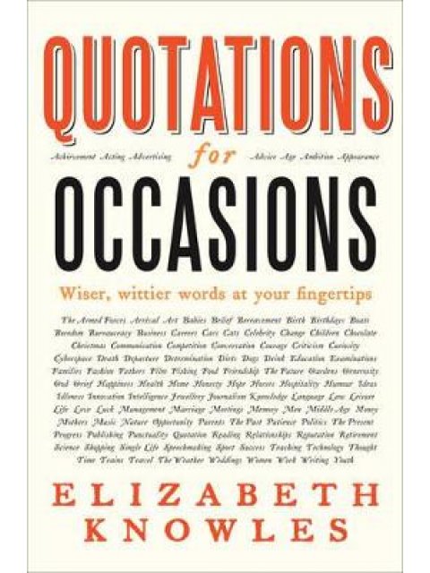 TREASURY OF QUOTATIONS FOR ALL OCCASIONS HC COFFEE TABLE BK.