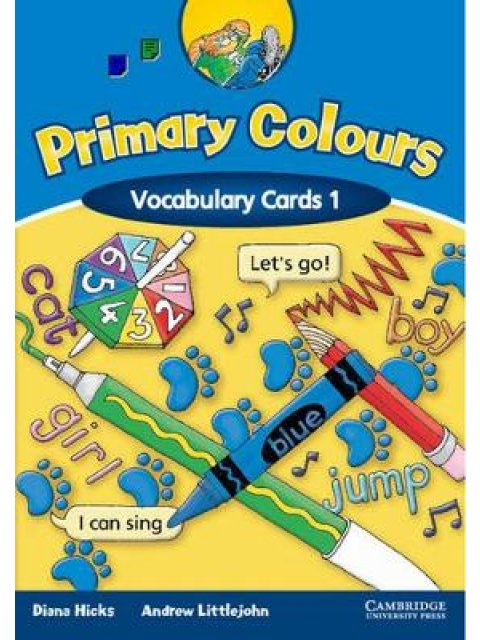PRIMARY COLOURS 1 VOCABULARY CARDS