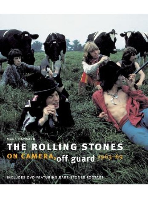 THE ROLLING STONES (+ CD) ON CAMERA, OFF GUARD HC COFFEE TABLE BK.
