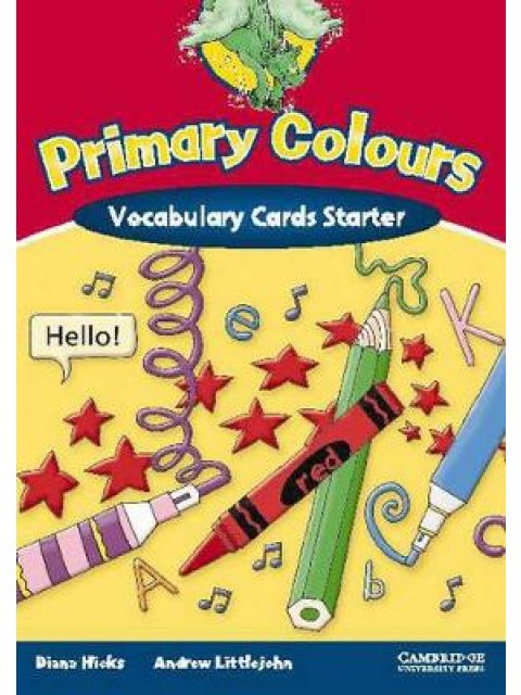 PRIMARY COLOURS STARTER VOCABULARY CARDS