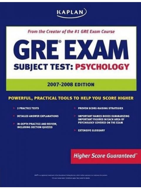 GRE SUBJECT TEST PSYCHOLOGY 2007
