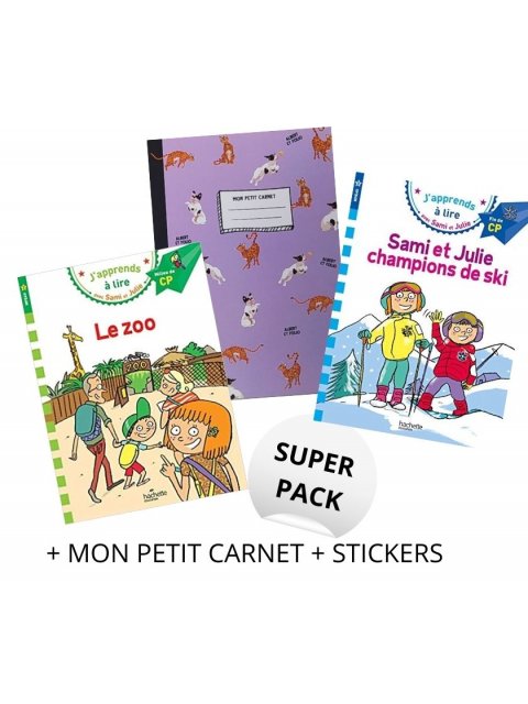 SUPER PACK SAMI ET JULIE (+ MON PETIT CARNET + STICKERS)