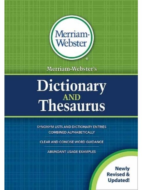 MERRIAM - WEBSTER'S DICTIONARY & THESAURUS PB