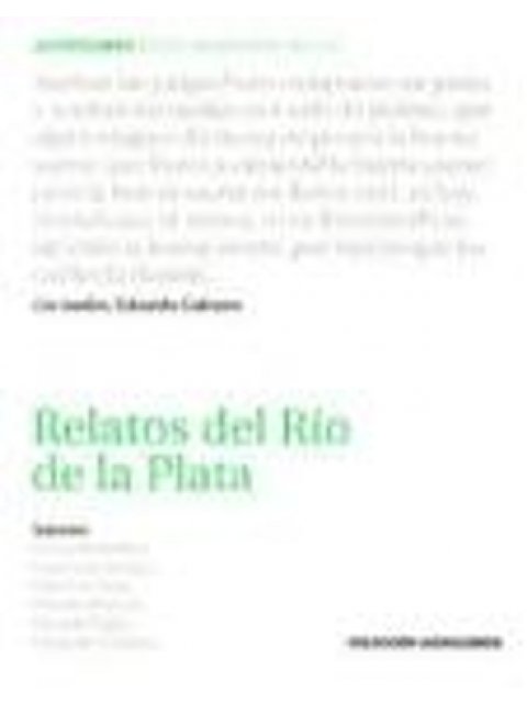 RELATOS DEL RIO DE LA PLATA (+ CD) PB