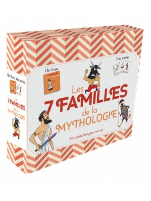 LES 7 FAMILLES DE LA MYTHOLOGIE : 1 LIVRE ET 45 CARTES