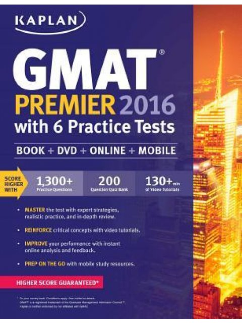 GMAT PREMIER 2016 WITH 6 PRACTICE TESTS PB