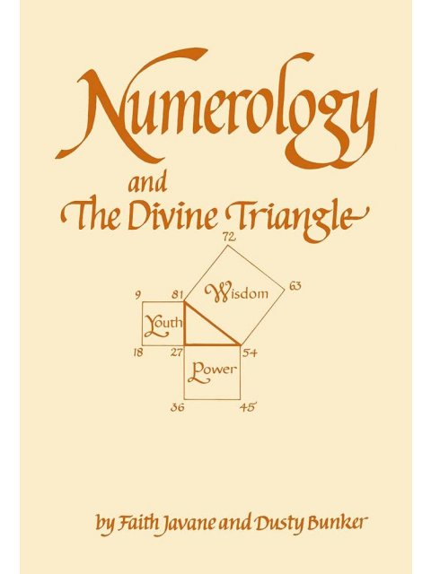 NUMEROLOGY AND THE DIVINE TRIANGLE PB