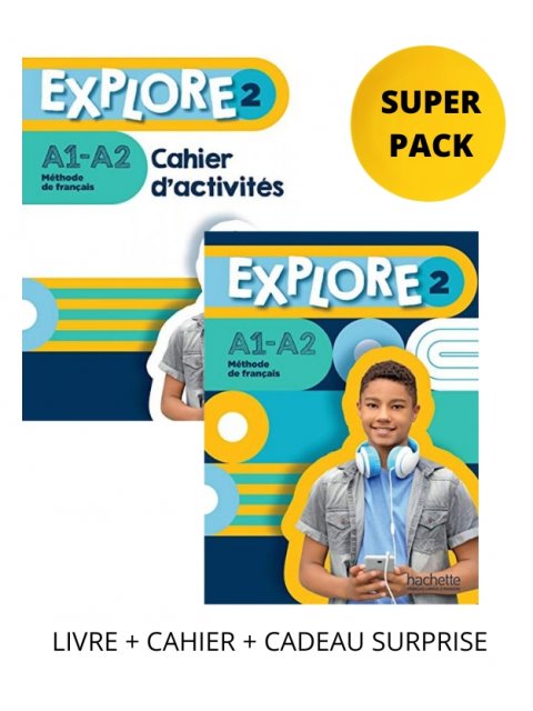 EXPLORE 2 SUPER PACK (LIVRE + CAHIER + CADEAU SURPRISE)