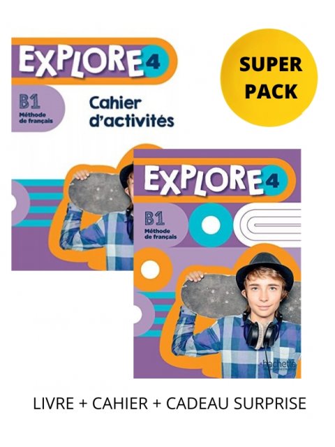 EXPLORE 4 SUPER PACK (LIVRE + CAHIER + CADEAU SURPRISE)