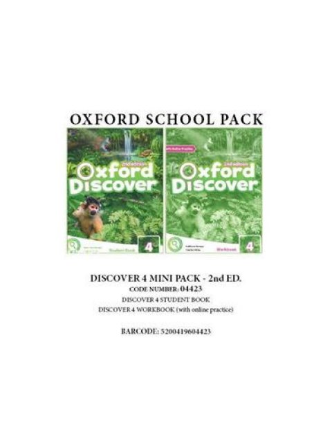 OXFORD DISCOVER 4 PACK MINI (incl. SB + WBK with Online Pr.) - 04423 2ND ED