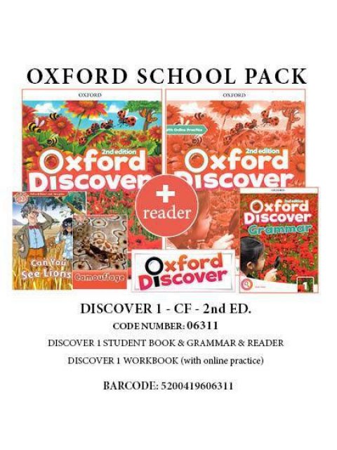 DISCOVER 1 (2ND) PACK CF (SB + WB + GRAMMAR + READERS: CAMOUFLAGE / CAN YOU SEE THE LIONS ) - 06311