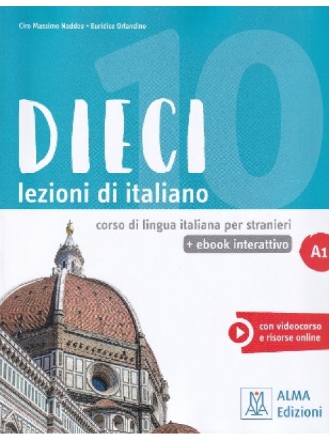 DIECI LEZIONI DI ITALIANO A1 LIBRO (+ E-BOOK)