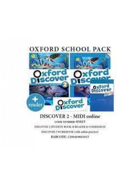 OXFORD DISCOVER 2 PACK MIDI (SB + WB (+ ONLINE) + COMPANION + READER) - 03815