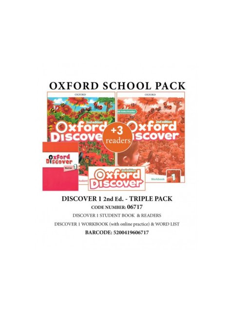 OXFORD DISCOVER 1 2ND TRIPLE PACK - 06717