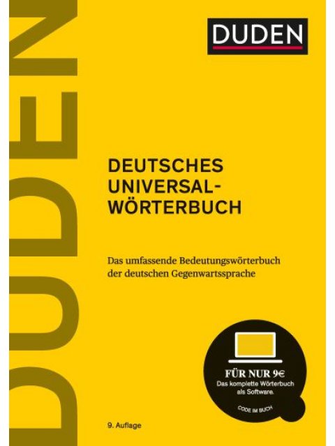 DUDEN DEUTSCHES UNIVERSAL-WORTERBUCH 10TH ED HC