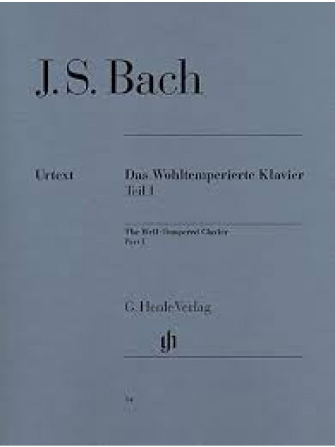 J.S. BACH - DAS WOHLTEMPERIERTE KLAVIER TEIL 1