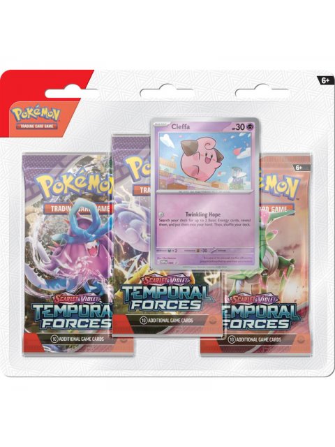 POKEMON TCG: SCARLET & VIOLET LVL 5 - TEMPORAL FORCES 3 BOOSTER BLISTER - POK856464