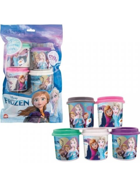 ΠΛΑΣΤΕΛΙΝΗ DISNEY FROZEN ΣΑΚΟΥΛΑΚΙ ΜΕ 5 ΒΑΖΑΚΙΑ & ΚΑΠΑΚΙΑ ΚΑΛΟΥΠΑΚΙΑ 114GR