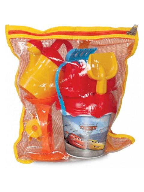 Σετ Παραλίας Με Κουβαδάκι Cars Σε Τσαντάκι