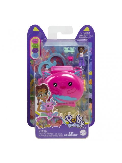 POLLY POCKET - MINI - ΣΕΤΑΚΙΑ ΜΕ ΖΩΑΚΙΑ: Αξολότλ - HXX22