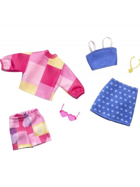BARBIE ΜΟΔΕΣ - ΣΕΤ ΤΩΝ 2 ΡΟΥΧΩΝ - Pink & Blue Inspired Skirt - HRH42