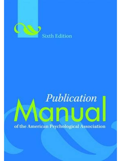 PUBLICATION MANUAL OF THE AMERICAN PSYCHOLOGICAL ASSOCIATION PB