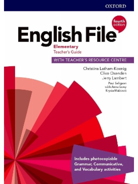 ENGLISH FILE ELEMENTARY TCHR'S GUIDE (+ TCHR'S RESOURCE) 4TH ED