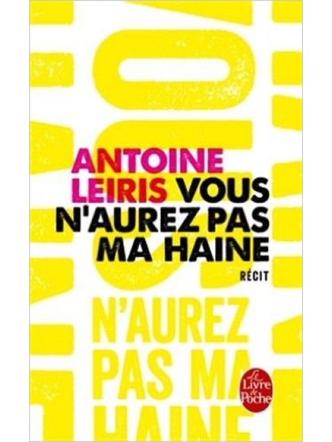 VOUS N'AUREZ PAS MA HAINE  POCHE