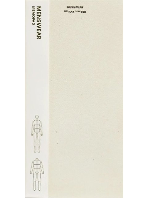 FASHIONARY MENSWEAR MEMOPAD PB